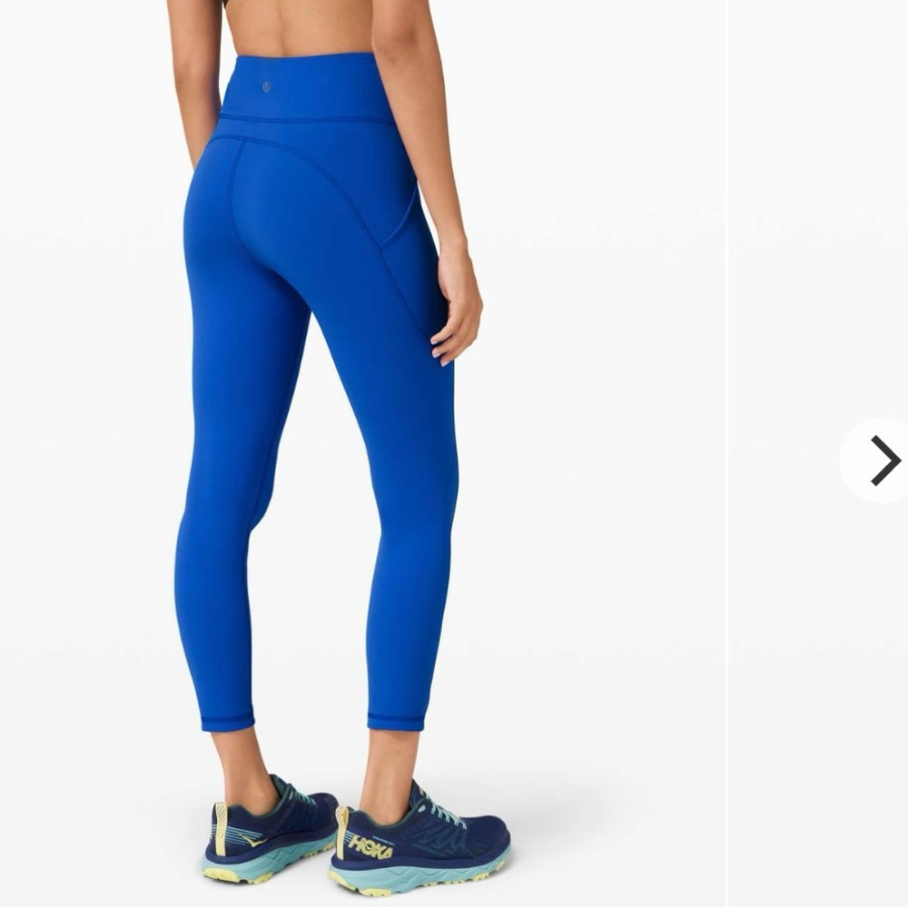 EUC lululemon athletica Cobalt Blue High-Rise Leggings sz 4